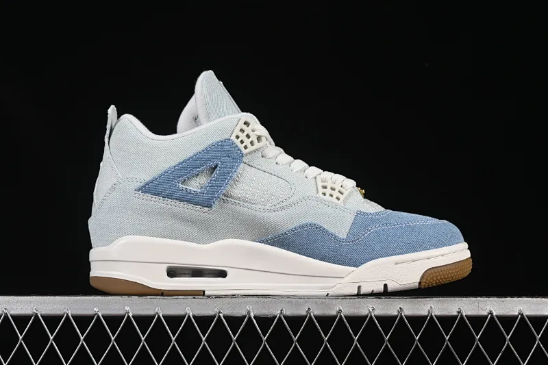 All categories Air Jordan Jordan series basketball shoes Air Jordan 4 Air Jordan 4 Denim "Worn Blue" AJ4 Joe 4 washed denim IB6716-100